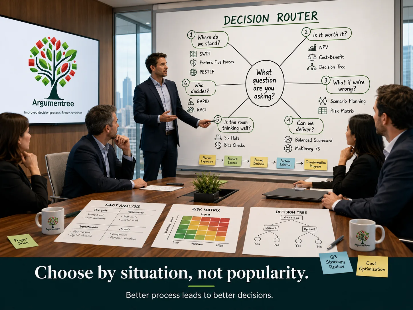 Business Decision Frameworks: Which One to Use, When — The Complete Chooser's Guide